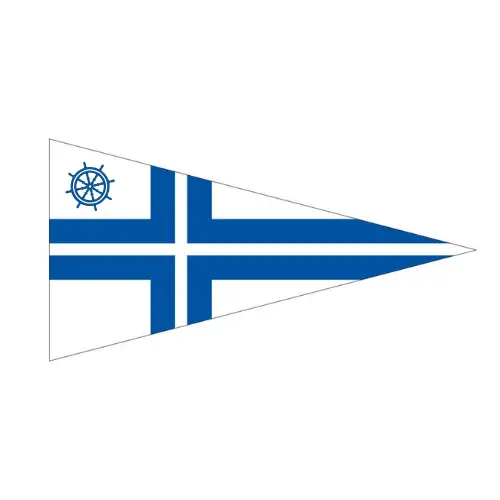 Veneenomistajan viiri pursiseuran tunnuksella