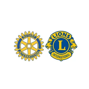 Rotary ja Lions -järjestöjen logot