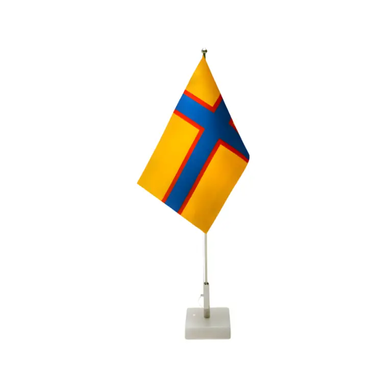 Ahvenanmaan lippu pöytämallina