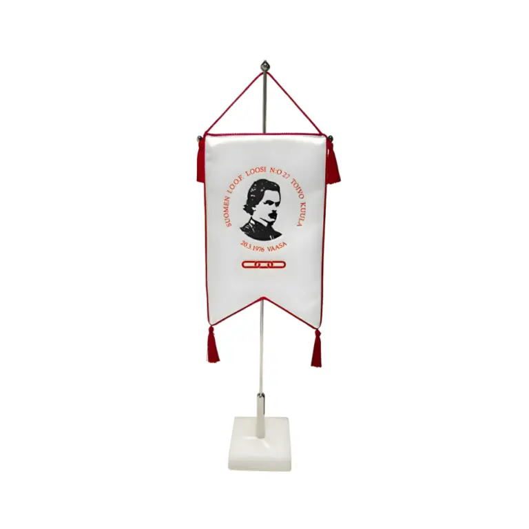 Pöytästandaari omalla designilla
