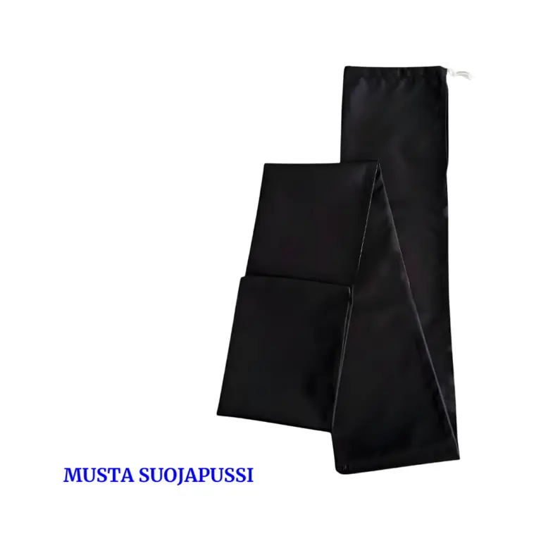 Musta suojapussi kantolipulle