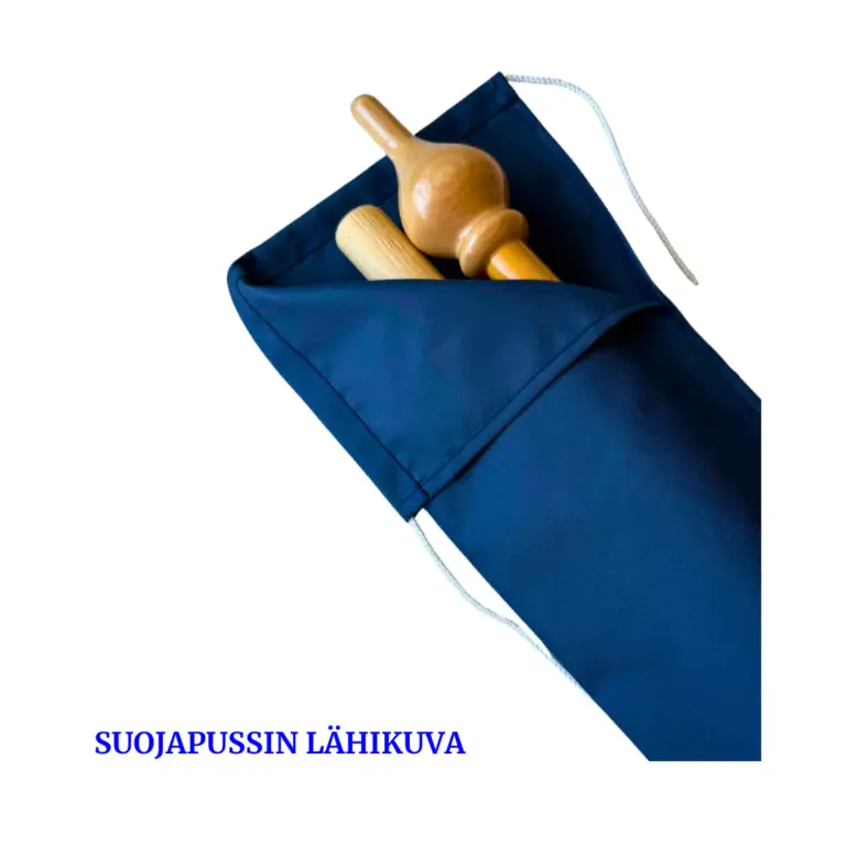 Suojapussin lähikuva kantolipulla